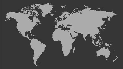 Asia Nations and Borders Map

