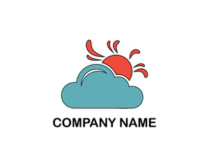 Colorful logo featuring a sun rising above a cloud, symbolizing warmth and positivity