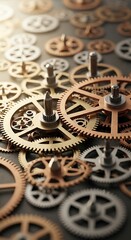 Intricate Clockwork - A Detailed Study of Gears and Mechanisms.