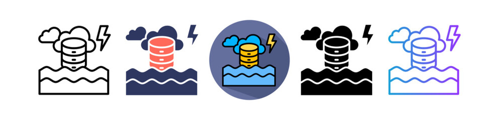 Data Lake multiple icon