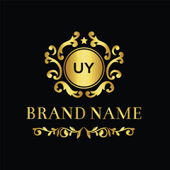 Unique handwritten letter logo design concept
