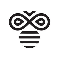 minimalist brand honey logo design