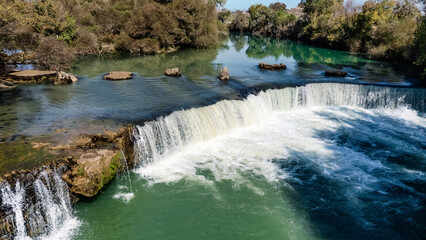 Manavgat waterfall Manavgat River is near the city of Side.
