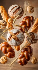 Artisanal Bread Assortment - A Symphony of Flavors and Textures.