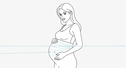 Young child feeding ducks casts bread against simple white background, capturing simple delight, also translated into English as Young child feeding ducks.