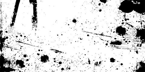 A grunge black ink splat texture or silhouette element for a dirty design vector illustration