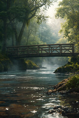 bridge in the forest