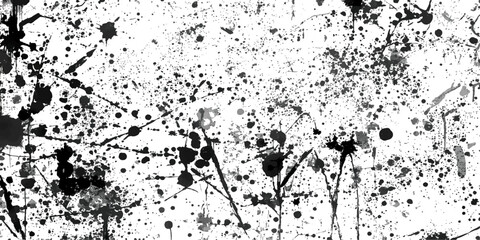Black grunge ink splatter leopard print background vector illustration