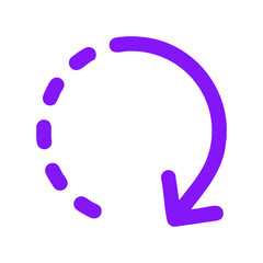 Reload icon logo flat vector design
