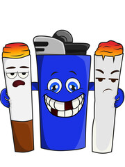 funny cartoon character with glasses