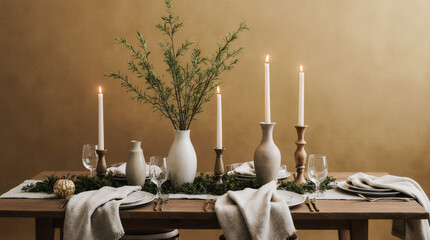 wedding table in a restaurant