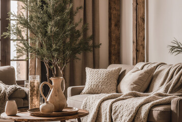 modern living room with furniture