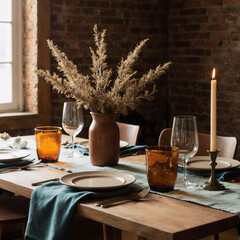 still life with bread and wine