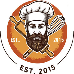 Obraz premium chef hat icon vector illustration