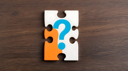 Unanswered Question Represented by Divided Puzzle Pieces
