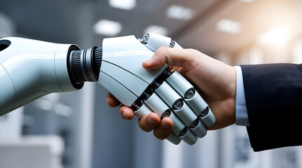 Robot and Human Handshake: The Future of Collaboration