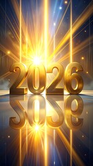 New Year 2026 Golden Celebration.