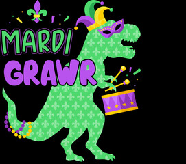 Funny Mardi Gras Vector graphic