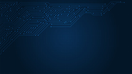 Abstract technology circuit board with global world network and telecommunication. Digital data visualization. 