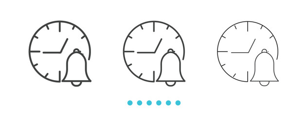 O'clock Icon. Thin line icon vector