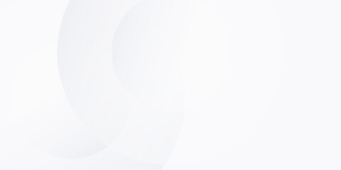 Abstract white background with grey circle lines. Digital future technology simple