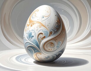 Ornate Easter Egg Design.