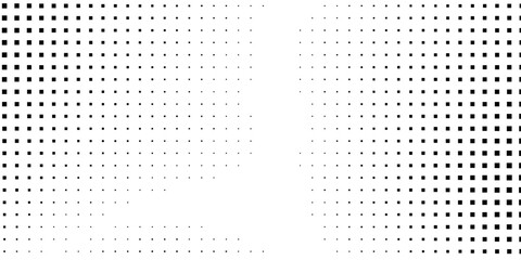 Modern mesh halftone gradient texture. Vanishing polka dot abstract simple art