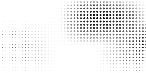 Dotted mesh halftone gradient texture. Vanishing polka dot illustration simple art