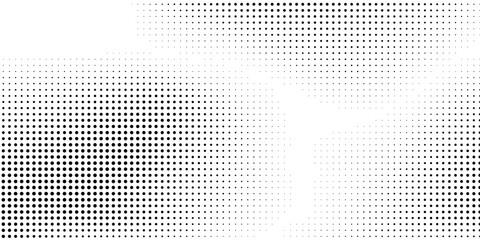 Dotted halftone gradient texture. Vanishing polka dot illustration art abstract