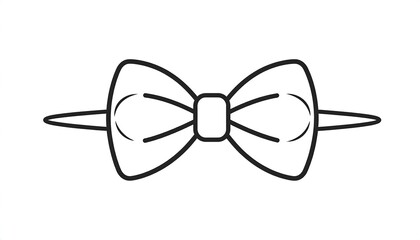 Elegant Bow Tie Illustration.