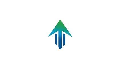 Modern Upward Arrow Logo Design.