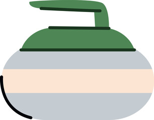 Curling Stone with Handle