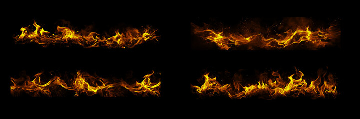 Fiery spectacle flames inferno bonfire on dark backdrop