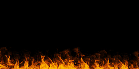 Fire heat inferno flame against  dark background