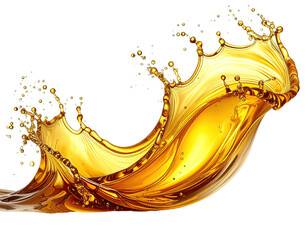 Fototapeta premium Golden liquid splash (11)