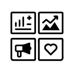 Fototapeta premium Social media marketing metrics for performance