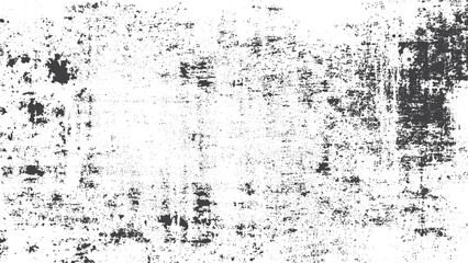 Abstract black and white halftone grunge pattern texture with distortion noise effect  