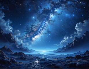 Cosmic Landscape of a Starry Night.