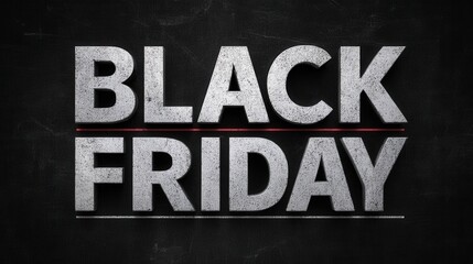 distressed Black Friday text effect,
