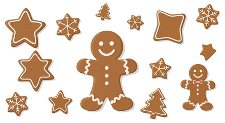 Christmas gingerbread cookies and festive treats ideal for holiday baking and seasonal celebrations
