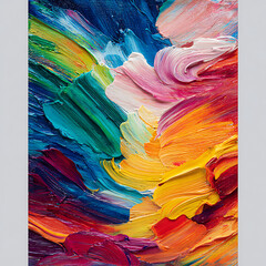 colorful artistic background texture with heavy applied paint in bold swirling motions and bright vivid colors