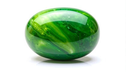 Green Gemstone Orb, Polished, Round, Smooth.