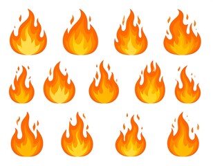 Cartoon fire icons (1)