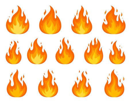 Cartoon fire icons (1)