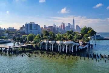 Little Island, New York - architecturally beautiful artificial island park in New York City