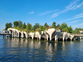 Little Island, New York - architecturally beautiful artificial island park in New York City