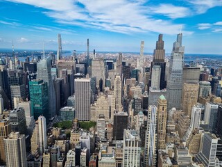 New York - Manhattan buildings seen from the observation deck of the Empire State Building