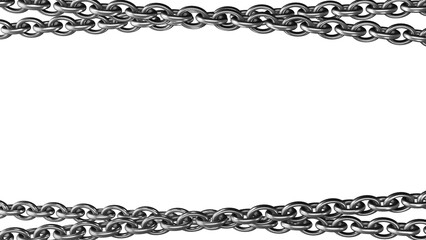 対決等に使えそうな銀色の鎖のフレーム背景画像