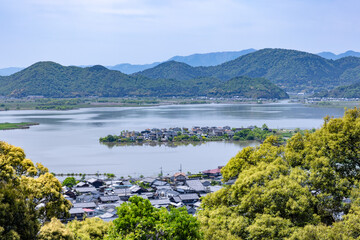 安土城跡からの眺め