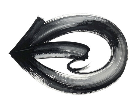 Abstract painted arrow shape - Powered by Adobe